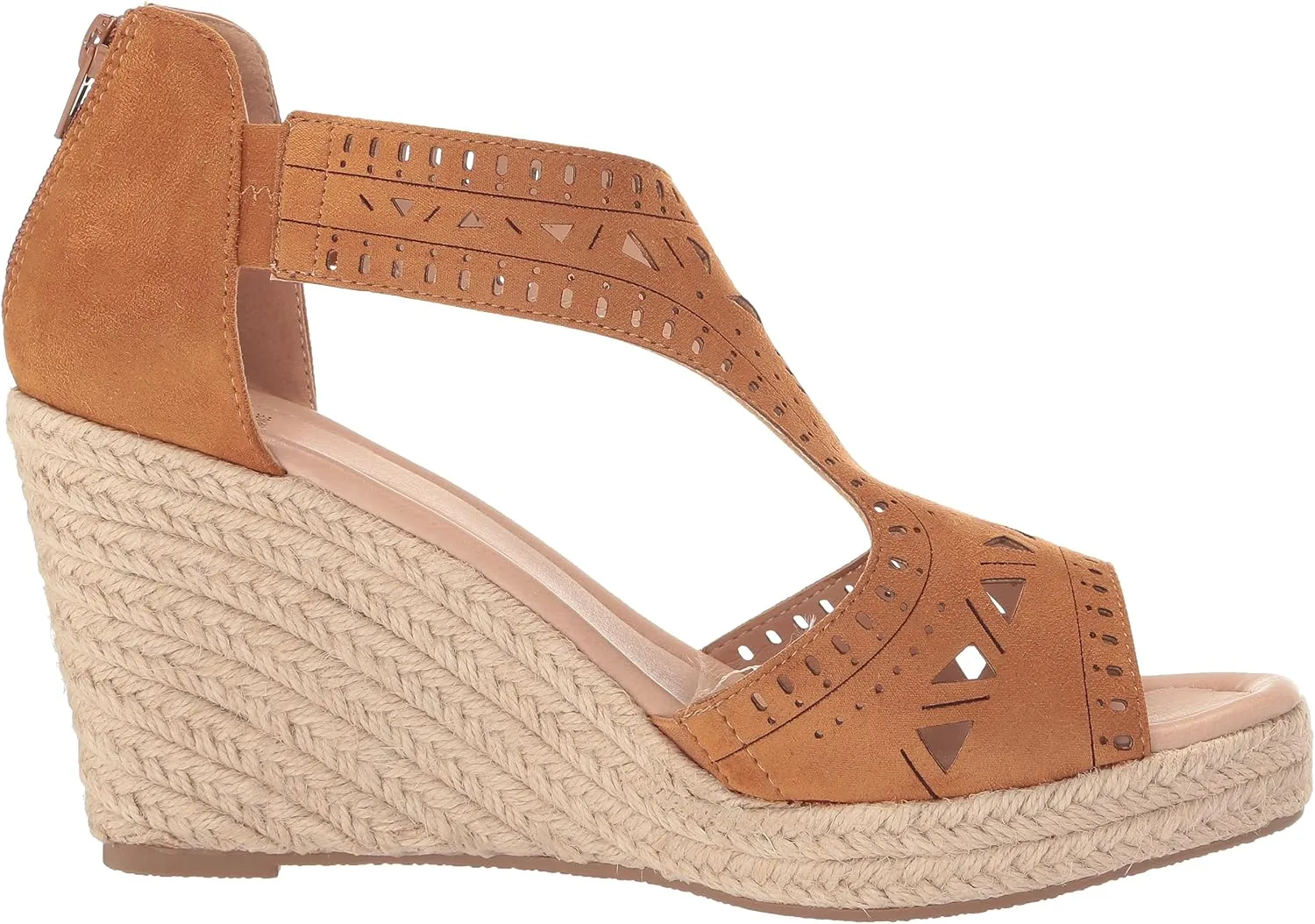 EVANS Women's Sandal Wedge Honey