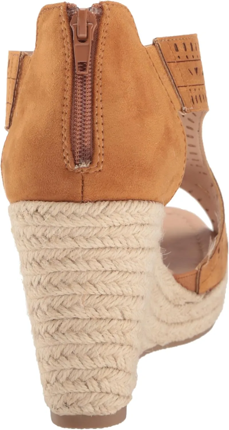 EVANS Women's Sandal Wedge Honey