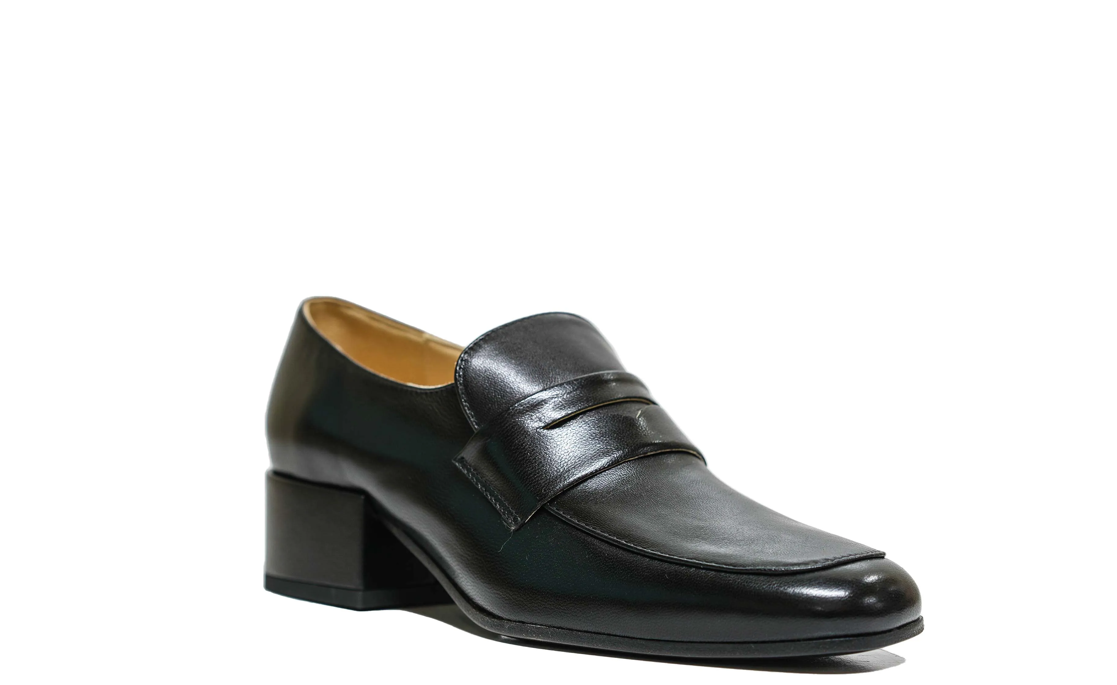 Fabio Rusconi Women’s Black Leather Loafer I1701
