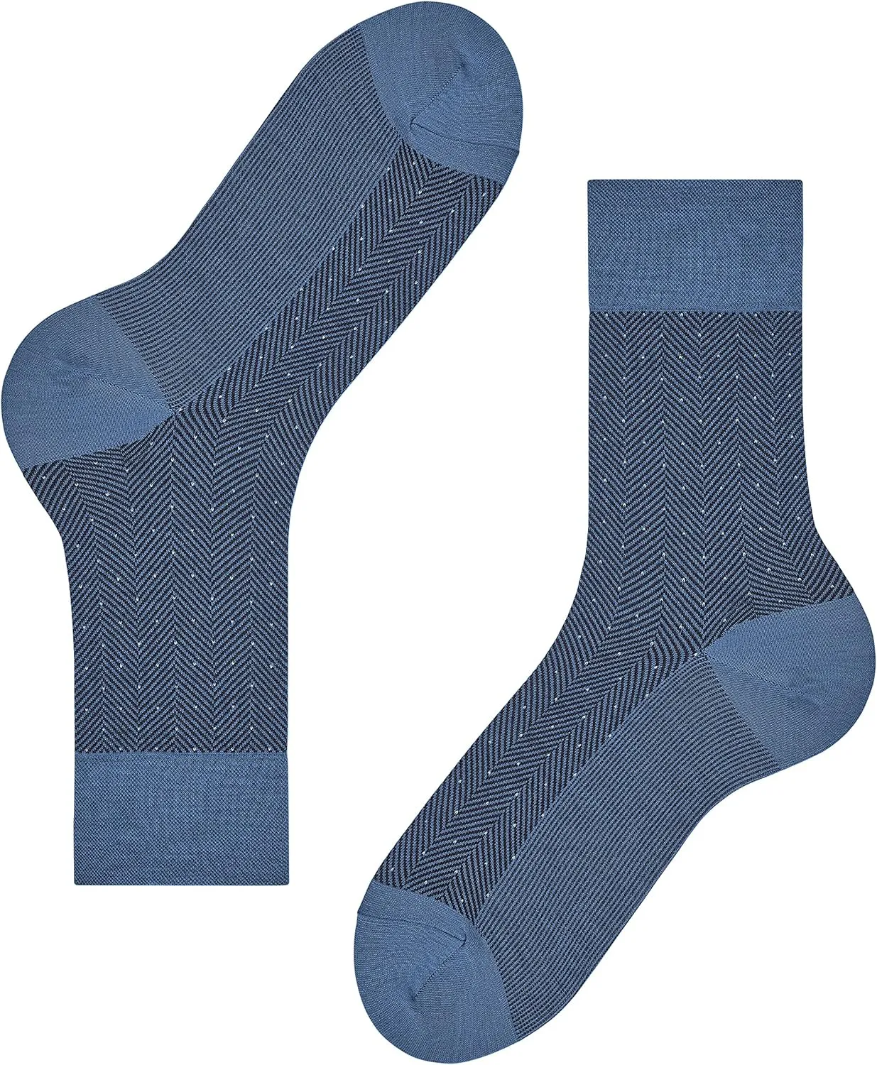 FALKE Men's Sensitive Herringbone Socks, Wide Top, Skin-Friendly, Great for Diabetics, Breathable Warm, Merino Wool