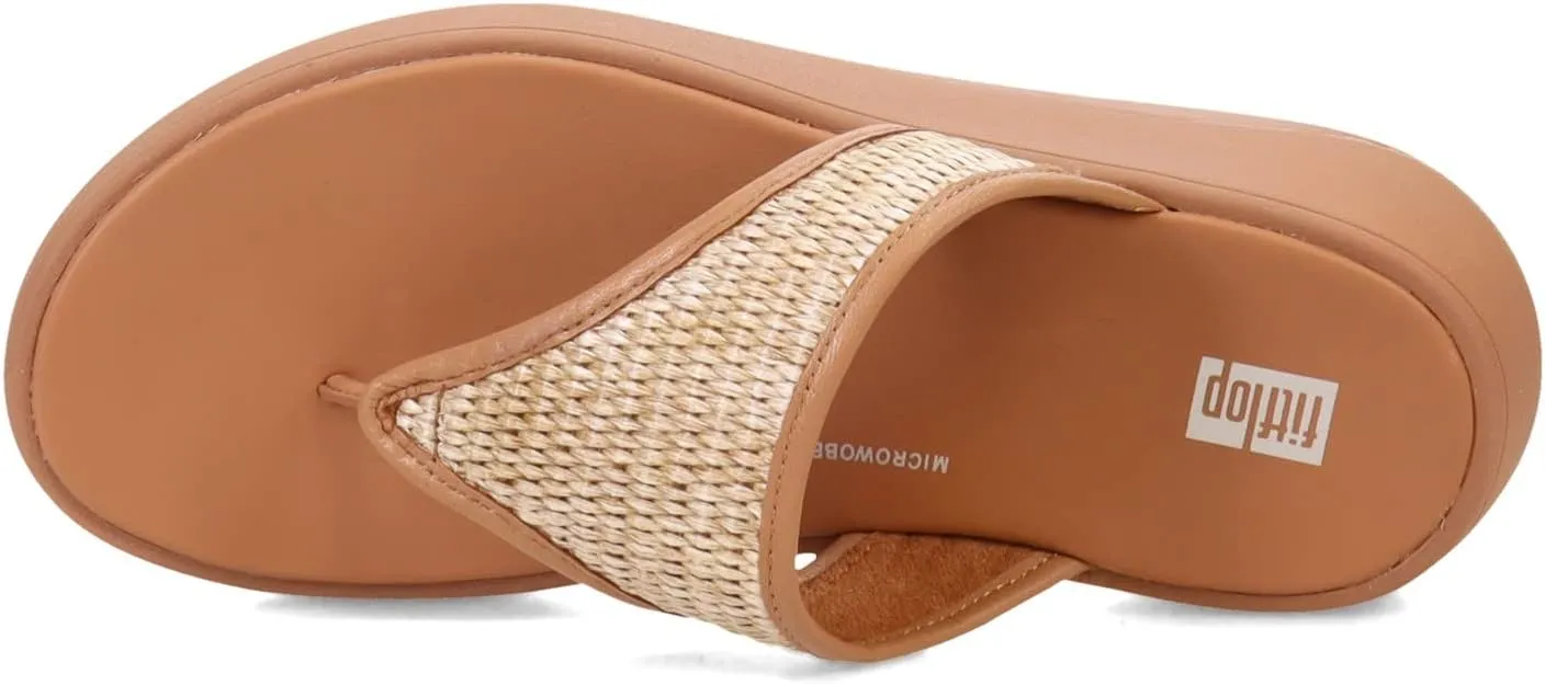FitFlop Women's, F-Mode Woven Flatform Toe Post Sandal
