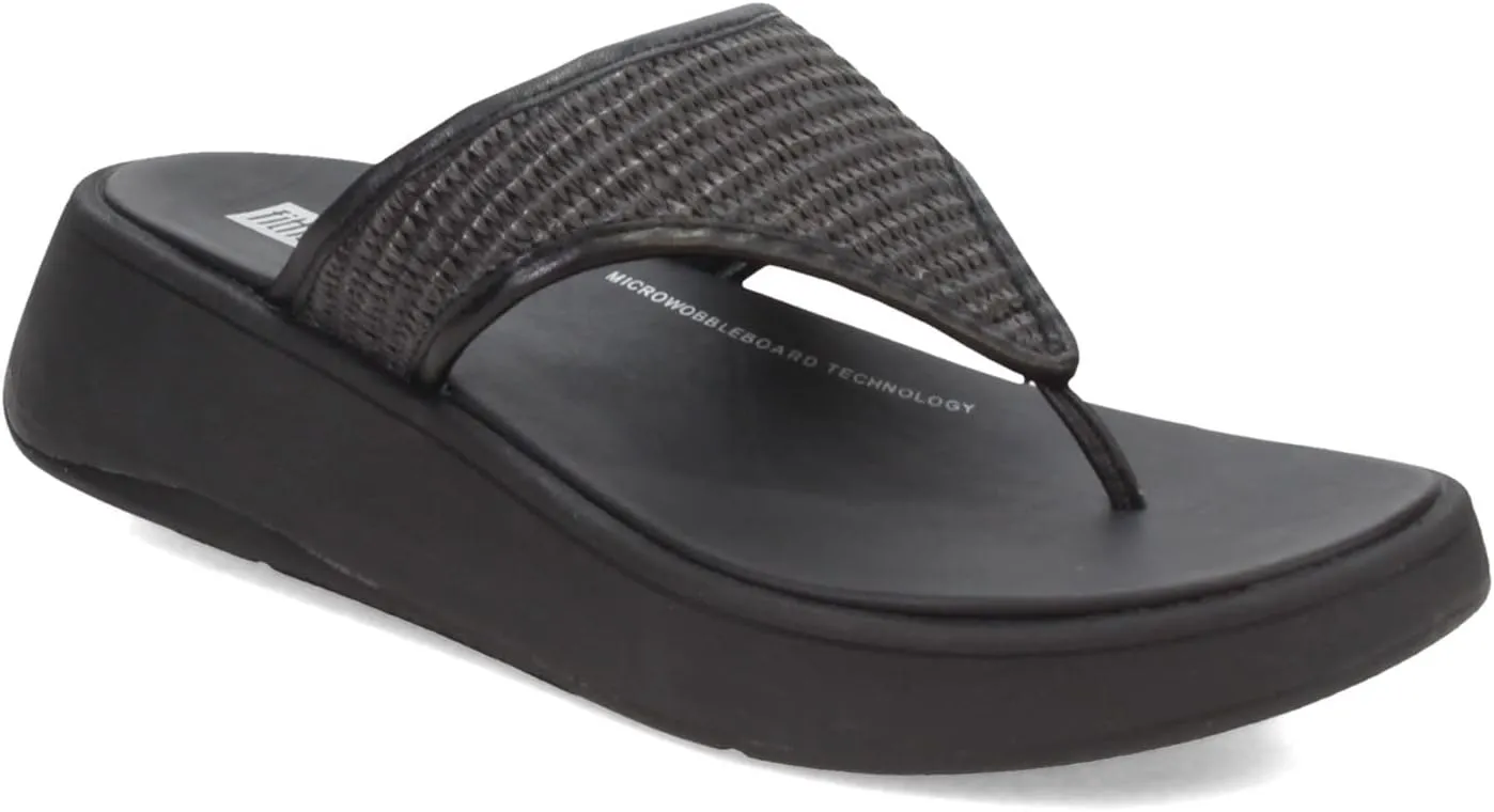 FitFlop Women's, F-Mode Woven Flatform Toe Post Sandal