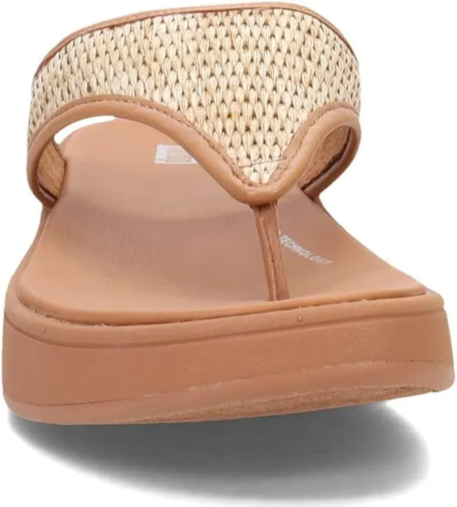 FitFlop Women's, F-Mode Woven Flatform Toe Post Sandal