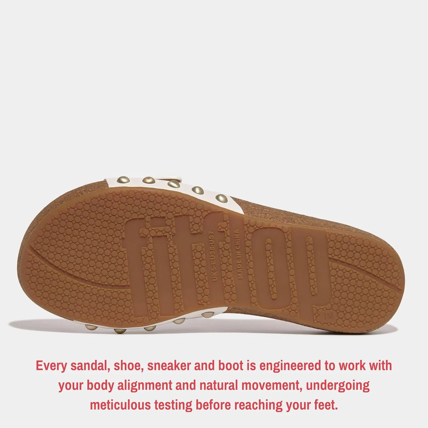 FitFlop Women's Iqushion Adjustable Buckle Leather Slides Wedge Sandal