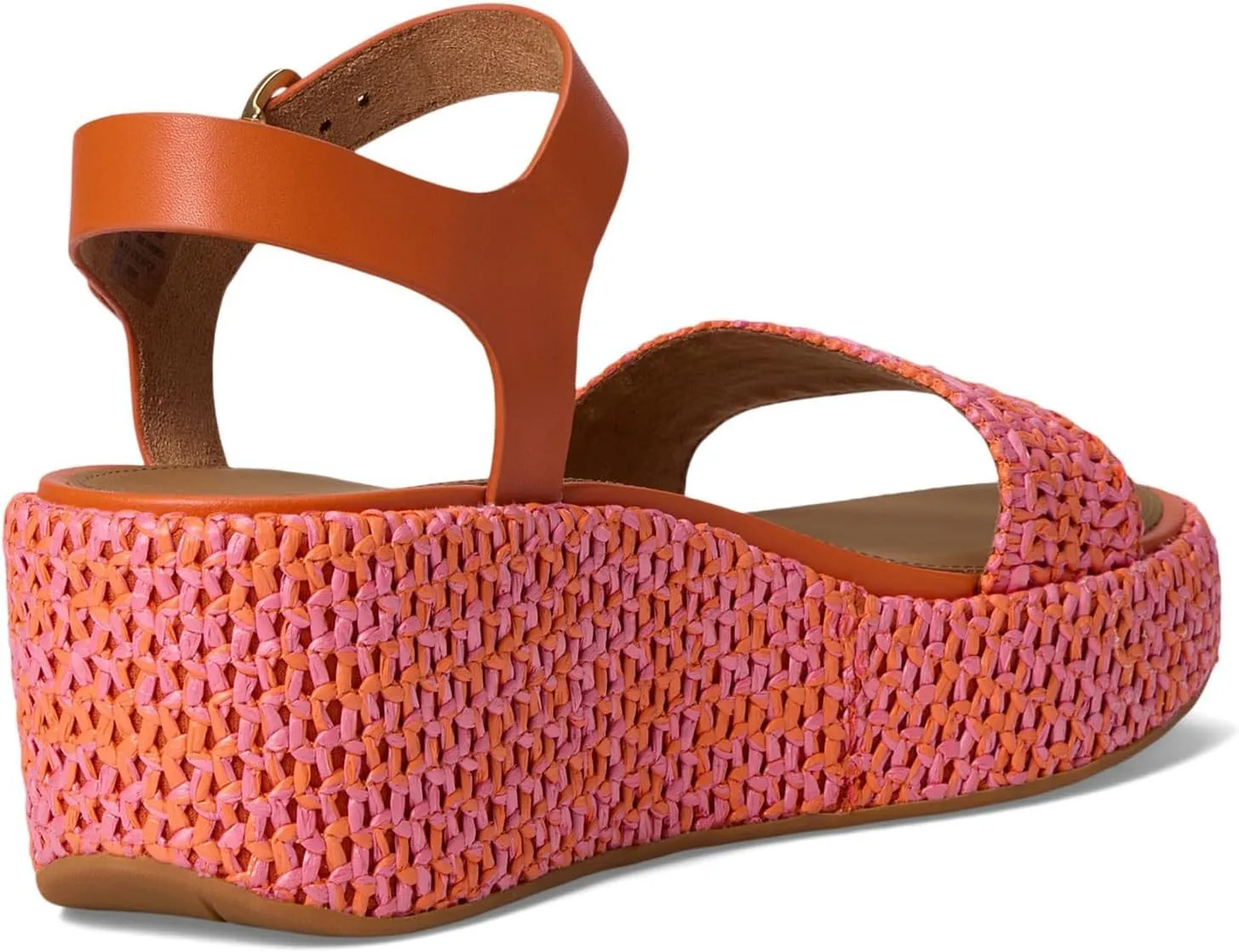 FitFlop Women's Platfforms Woven Wedge Ankle-Strap Sandals