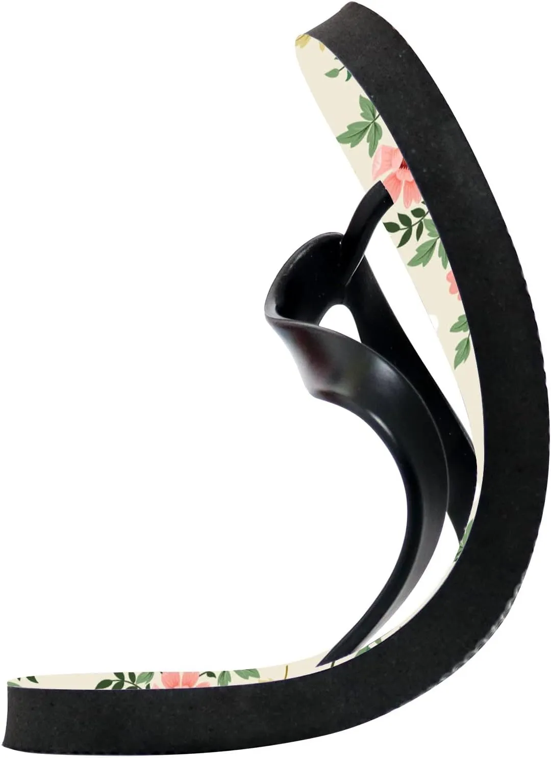 Flip Flops Floral Flowers Leaves Green Orange Yellow Slide Sandals Summer Beach Slippers Thong Sandal Casual Yoga Mat Flat Slides for Women Men