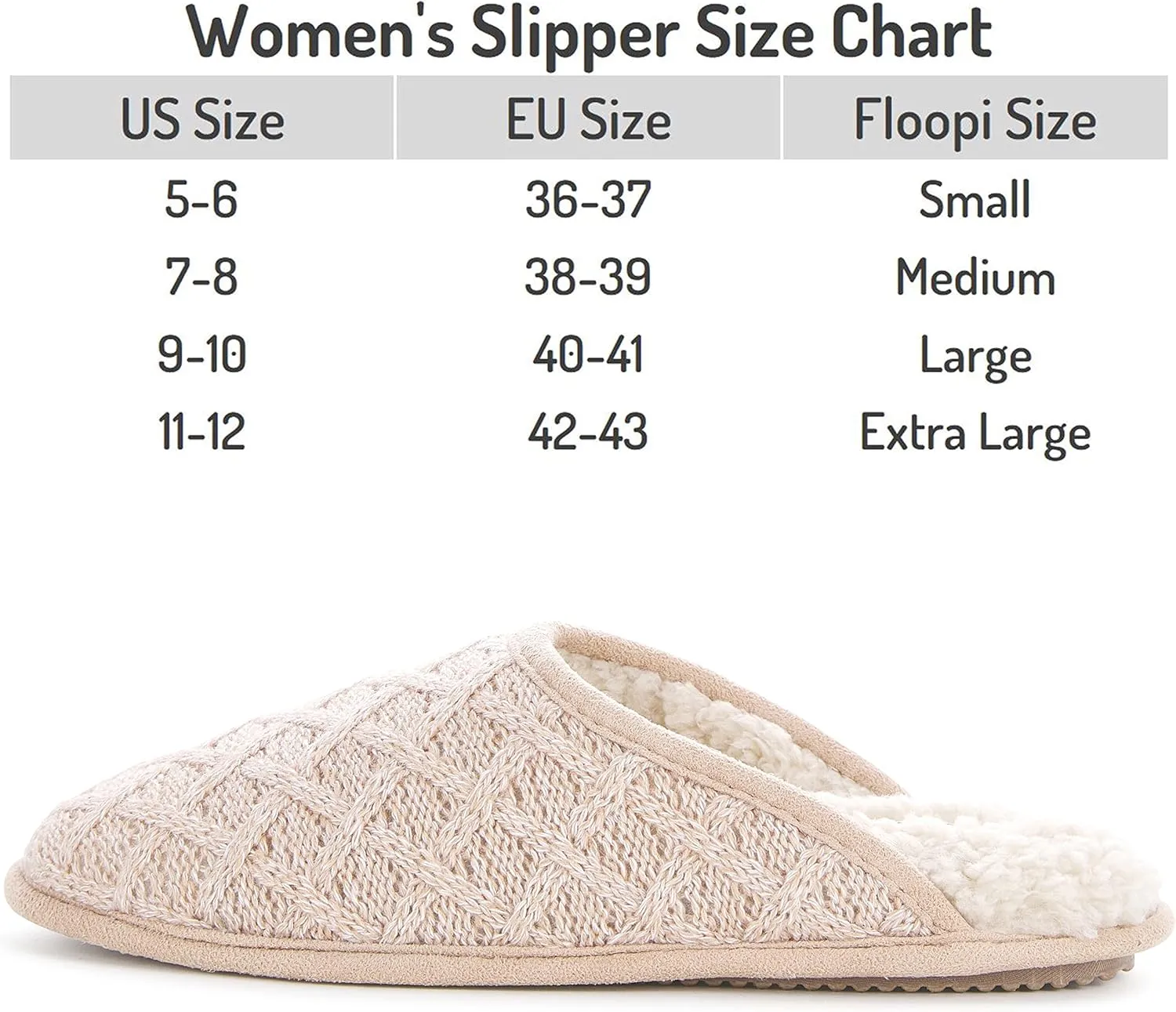 Floopi Slippers for Women Kelly Indoor Outdoor Plaid Faux Sherpa Fur Lined Scuff Slipper W/Memory Foam