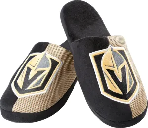 FOCO Vegas Golden Knights NHL Mens Team Logo Staycation Slipper - L