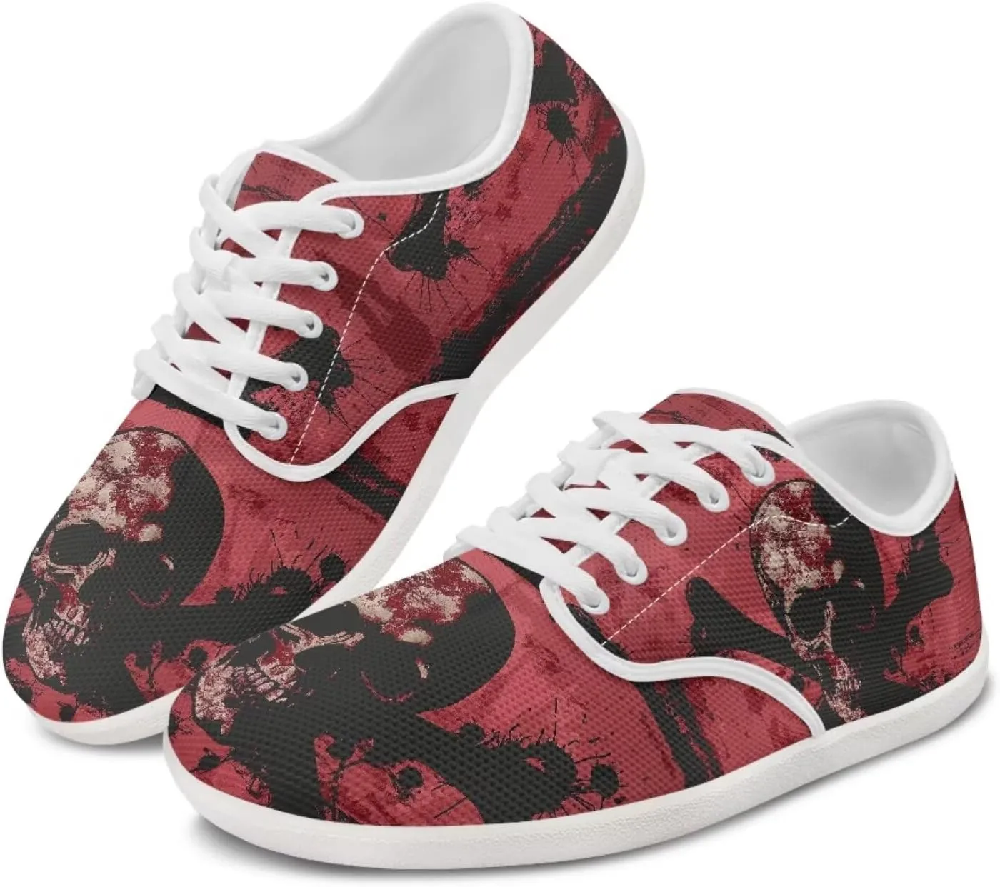 Forchrinse Blue Galaxy Cat Print Women’s Barefoot Shoes Wide Toe Barefoot Cross Trainer Zero Drop Lace Up Walking Running Trail Sneakers
