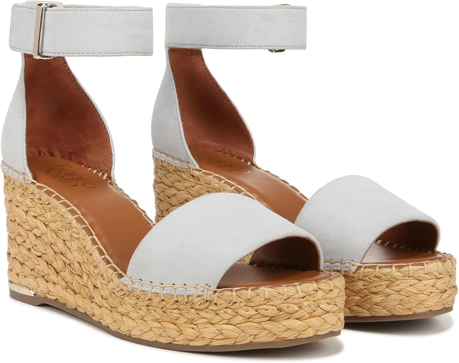 Franco Sarto Women's Clemens Raffia Espadrille Wedge Sandals