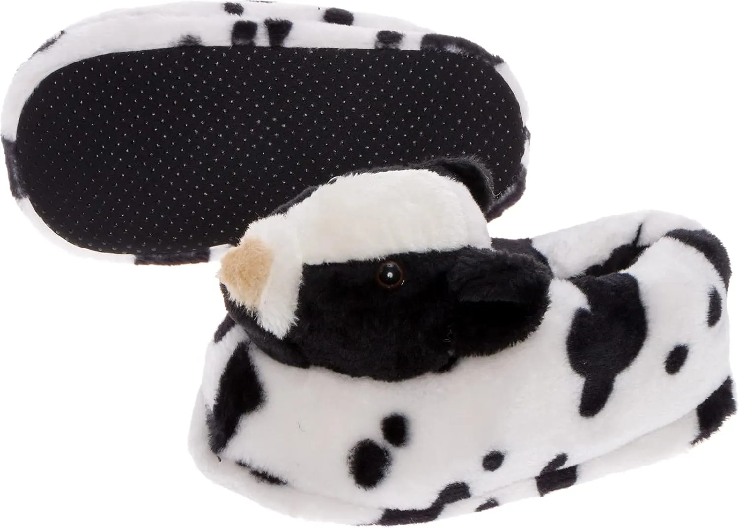 Funziez! Fuzzy Animal Slippers for Women & Men, House Shoes, Teddy Bear, Cow, Cute, Great Mother's Day Gift for Mom, Wife, Daughter