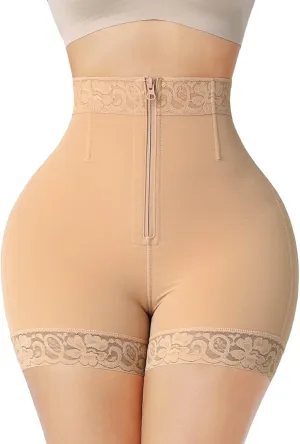 Generic Women Body Shaper Butt Lifter Hip High Waist Waist Trainer Tummy Control Panties Shorts Shapewear