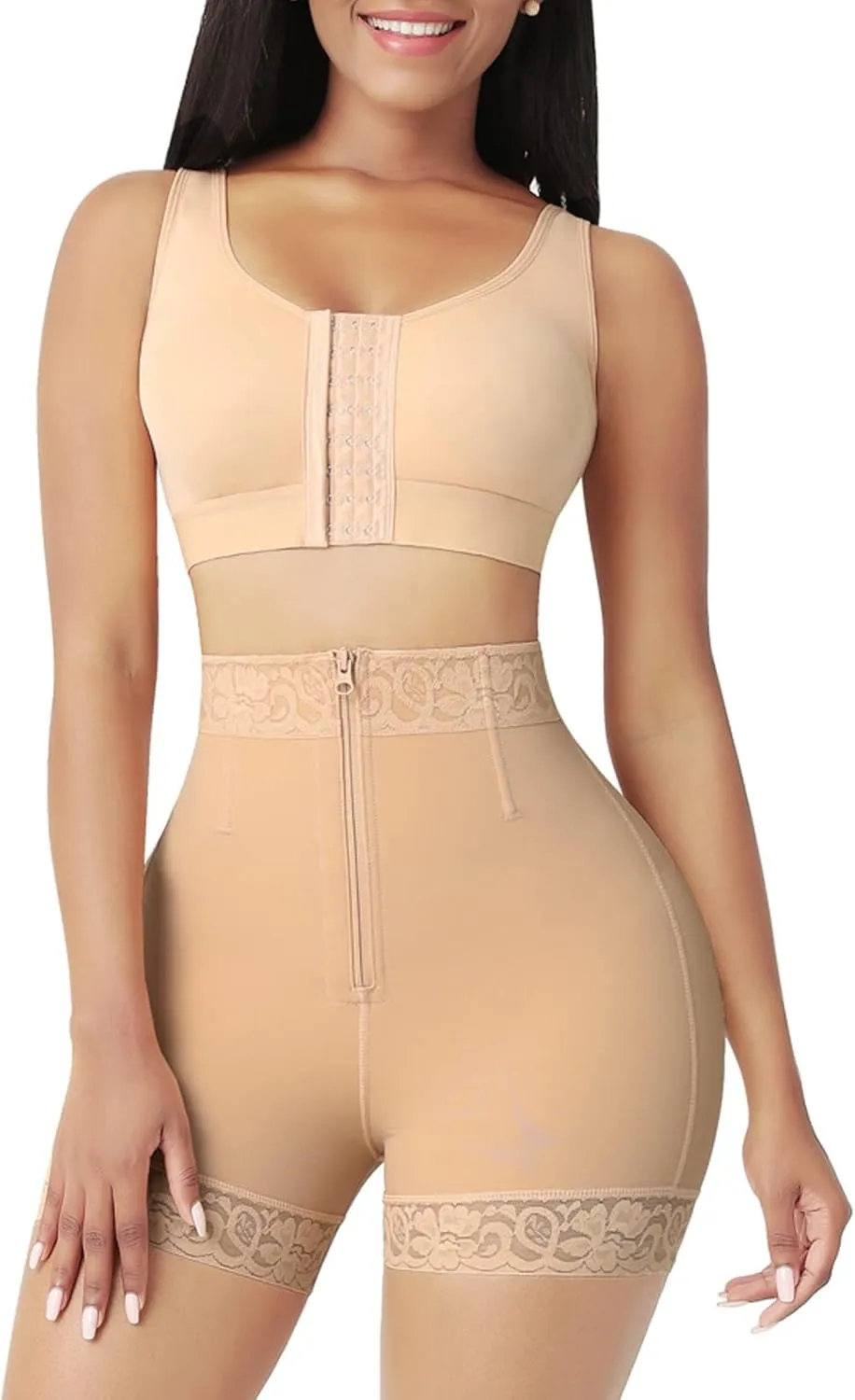 Generic Women Body Shaper Butt Lifter Hip High Waist Waist Trainer Tummy Control Panties Shorts Shapewear