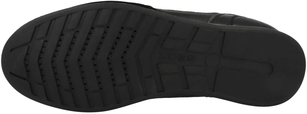 Geox Men's Suede and Waxed Leather Low Top Trainer