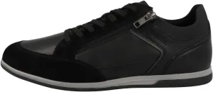 Geox Men's Suede and Waxed Leather Low Top Trainer