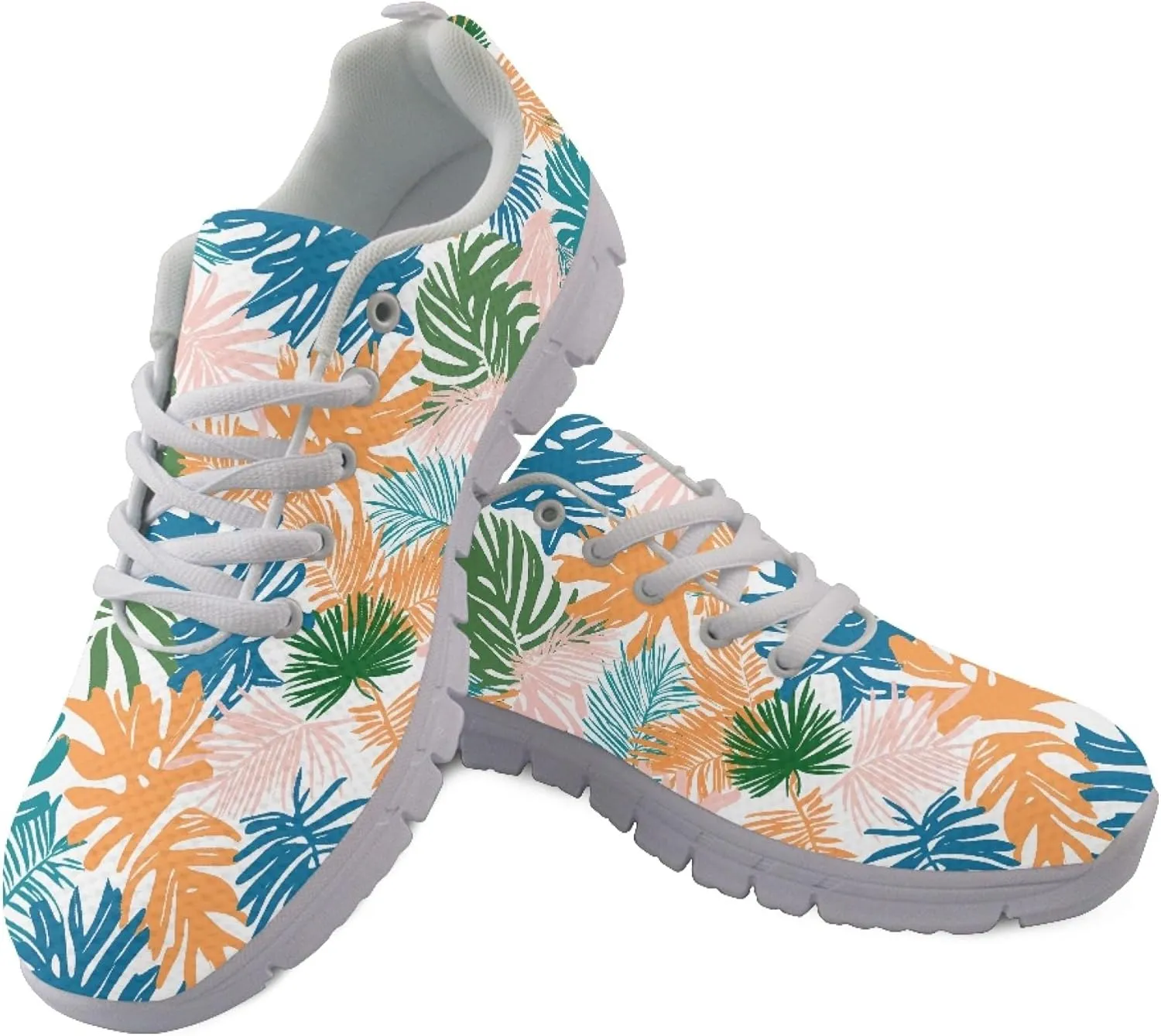 Girls Sports Trainer Running Shoes Womens Causal Travel Running Sneaker Walking Low Heel Lace up Breathable Flexible