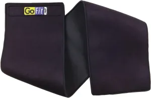 GoFit Double Neoprene Waist Trimmer - Thick Waist Trainer for Men and Women,Black,One Size,GF-2XNWT