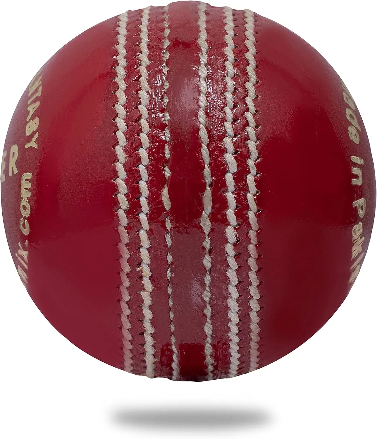 Gold Cricket Ball - 5oz Leather Ball for Cricket Net | Red Ball for Junior Sport Game
