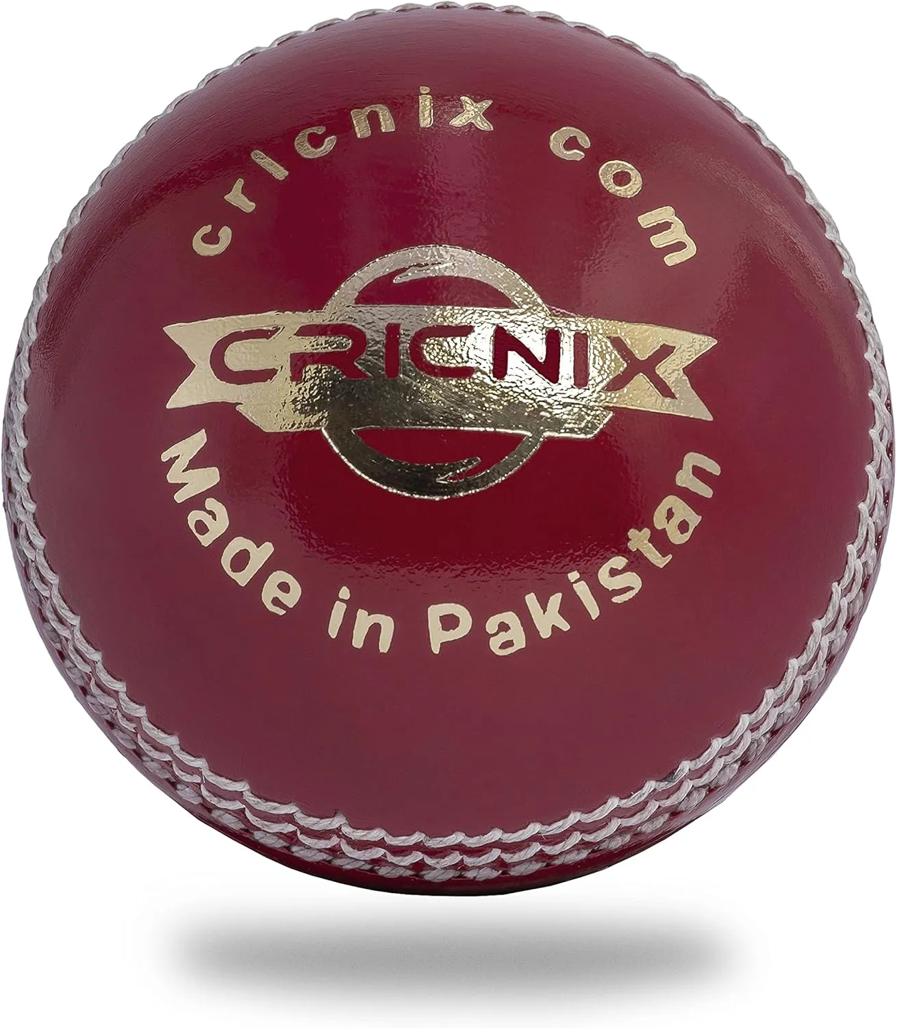 Gold Cricket Ball - 5oz Leather Ball for Cricket Net | Red Ball for Junior Sport Game