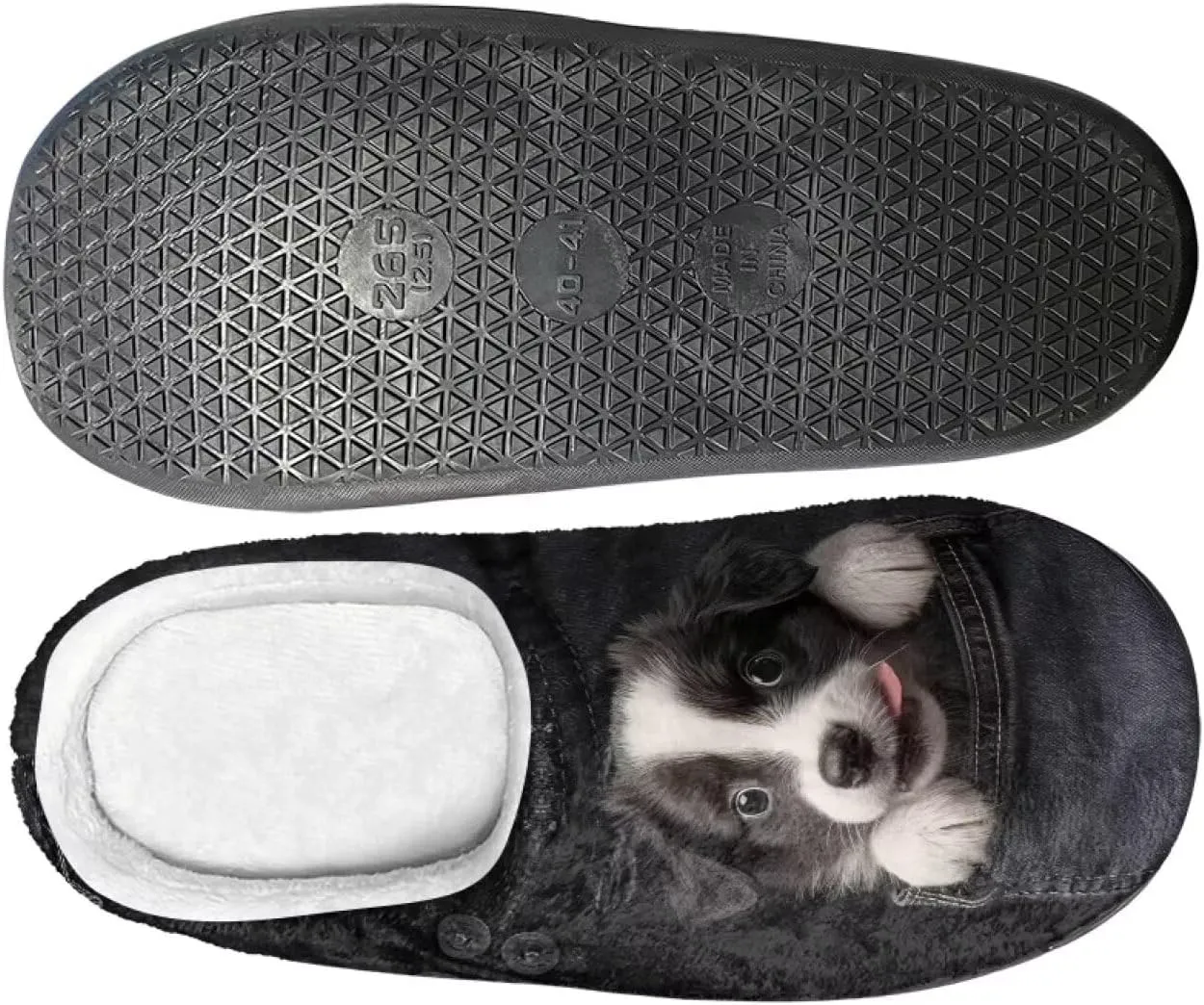 Gothic Skull Unisex Adults Comfortable Spa House Slippers Tiger Comfort Fuzzy Shoes Winter Indoor Slipper