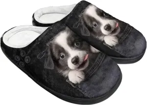 Gothic Skull Unisex Adults Comfortable Spa House Slippers Tiger Comfort Fuzzy Shoes Winter Indoor Slipper