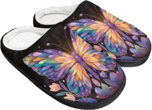 Gothic Skull Unisex Adults Comfortable Spa House Slippers Tiger Comfort Fuzzy Shoes Winter Indoor Slipper