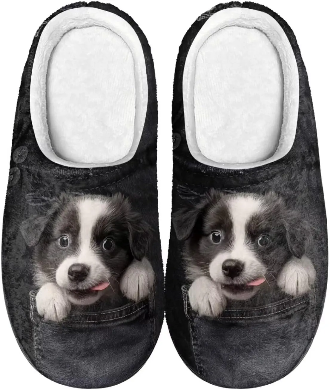 Gothic Skull Unisex Adults Comfortable Spa House Slippers Tiger Comfort Fuzzy Shoes Winter Indoor Slipper