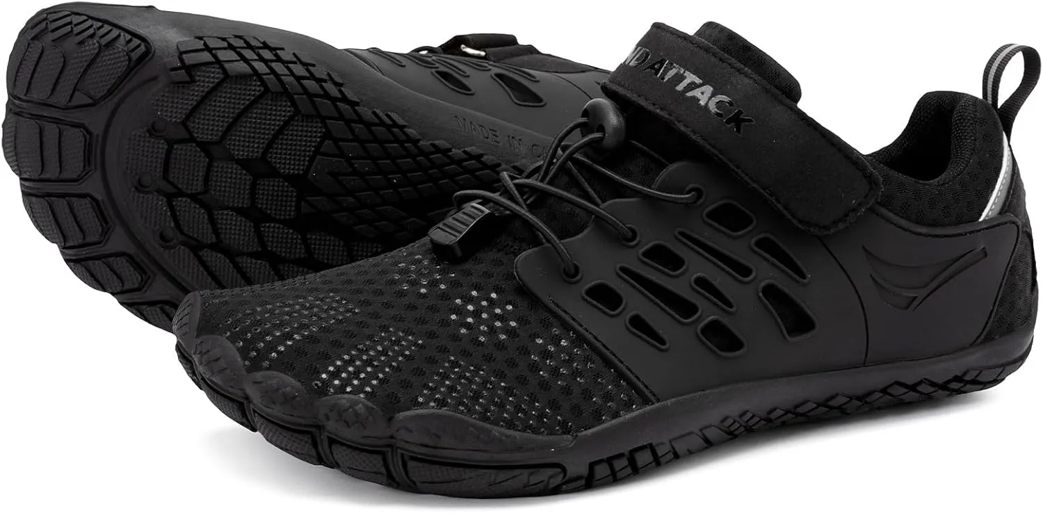 Grand Attack Barefoot Shoes Women Minimalist Zero Drop Lightweight Cross-Trainer for Wrestling Boxing Weightlifting Walking Shoes