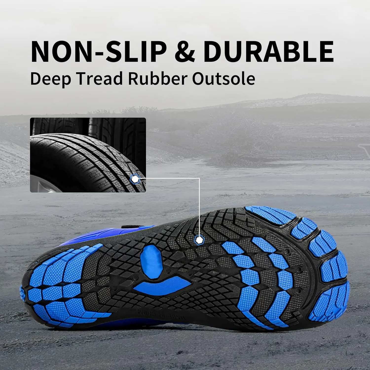 Grand Attack Men's Barefoot Shoes|Minimalist Cross-Trainer|Zero Drop Sole|Wide Toe Box