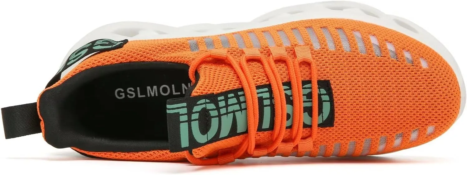 GSLMOLN Men's Casual Walking Shoes Non Slip Breathable Comfort Sneakers Work Gym Running Tennis Cross Trainer