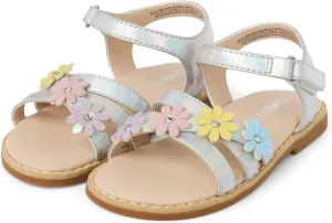 Gymboree Girl's Toddler Flat Sandal with Adjustable Ankle Strap