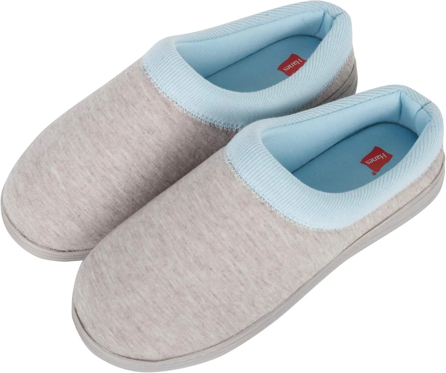 Hanes Women's Soft Waffle Knit Clog Slippers with Indoor/Outdoor Sole