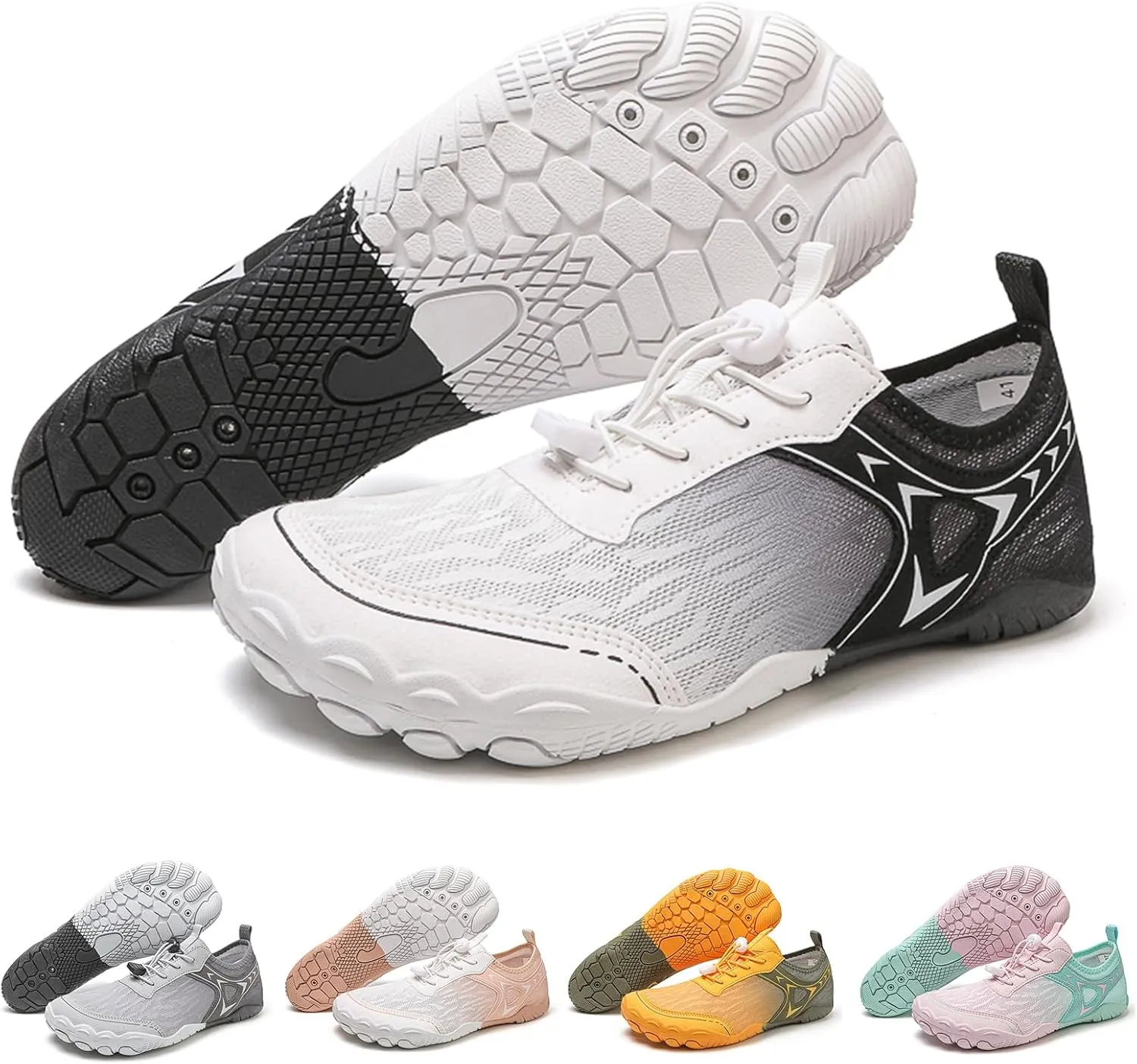 Hike Barefoot Shoes for Women & Men Quick-Dry Athletic Wide Toe Running Sneakers Non-Slip Outdoor Pro Beach Shoes