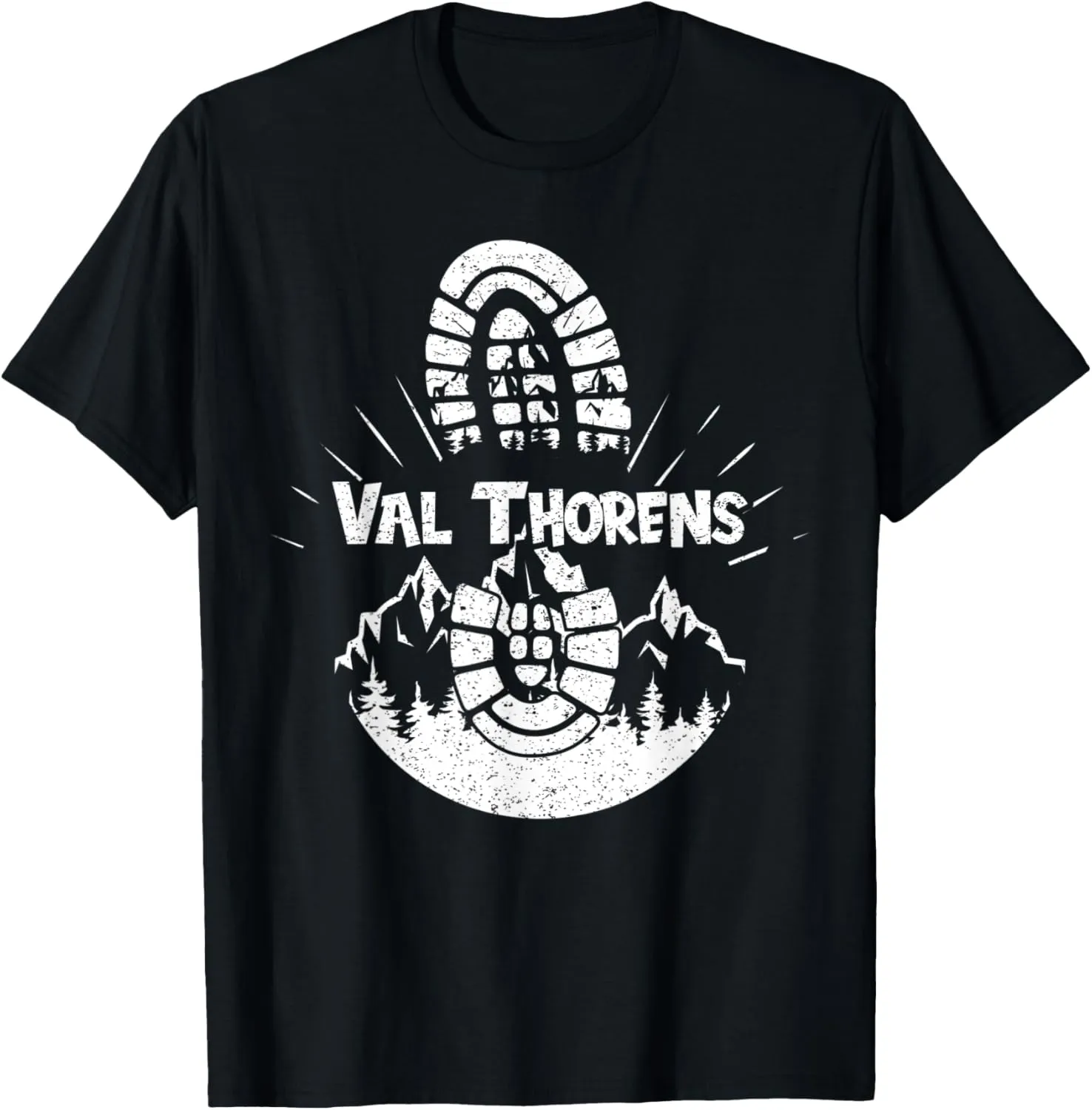 Hiker Val Thorens France Hiking Vacation Ski T-Shirt