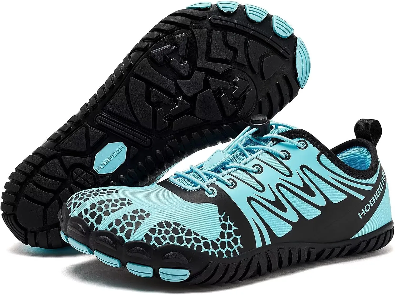 HOBIBEAR Wide Toe Box Barefoot Shoes for Men Women Gym Minimalist Cross-Trainer Running Hike Grounded Footwear Non Slip Zero Drop