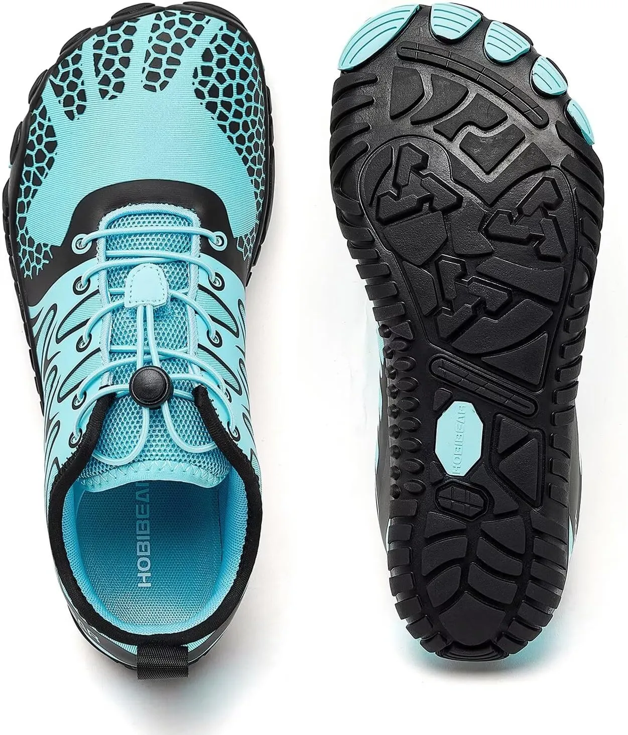 HOBIBEAR Wide Toe Box Barefoot Shoes for Men Women Gym Minimalist Cross-Trainer Running Hike Grounded Footwear Non Slip Zero Drop