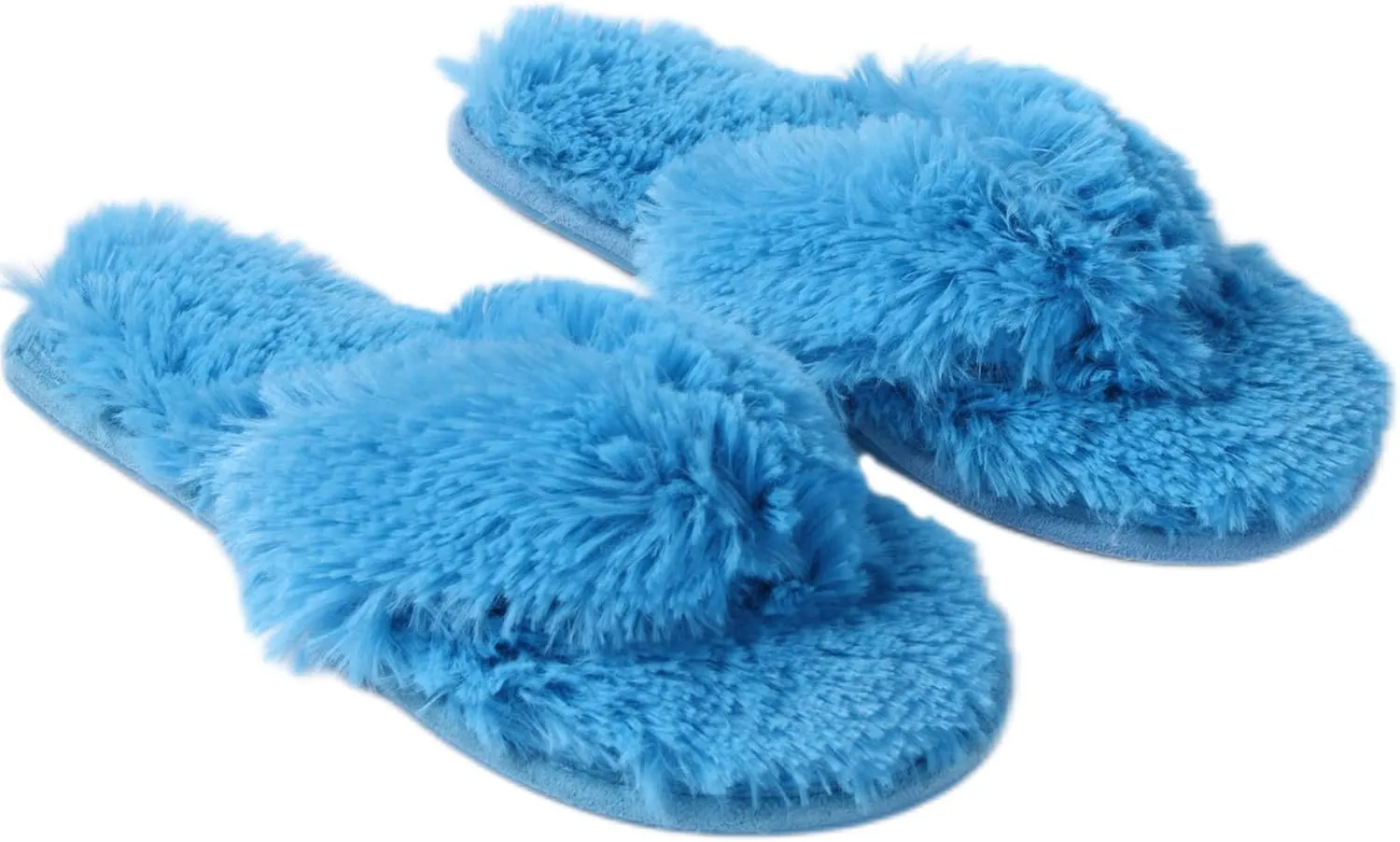 Home Slipper Women's Soft Fleece Indoor Non-Slip House Flip-Flops SPA Thong Slippers