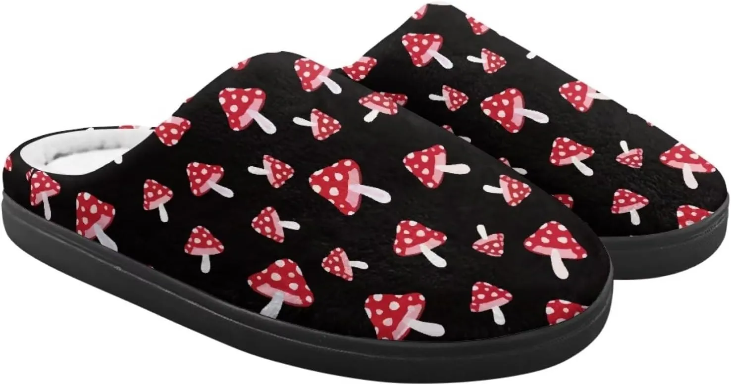 Home Slippers for Girls Boys, House Slippers Anti-Slip Winter Indoor Shoes Soft Plush Warm Preppy Slipper