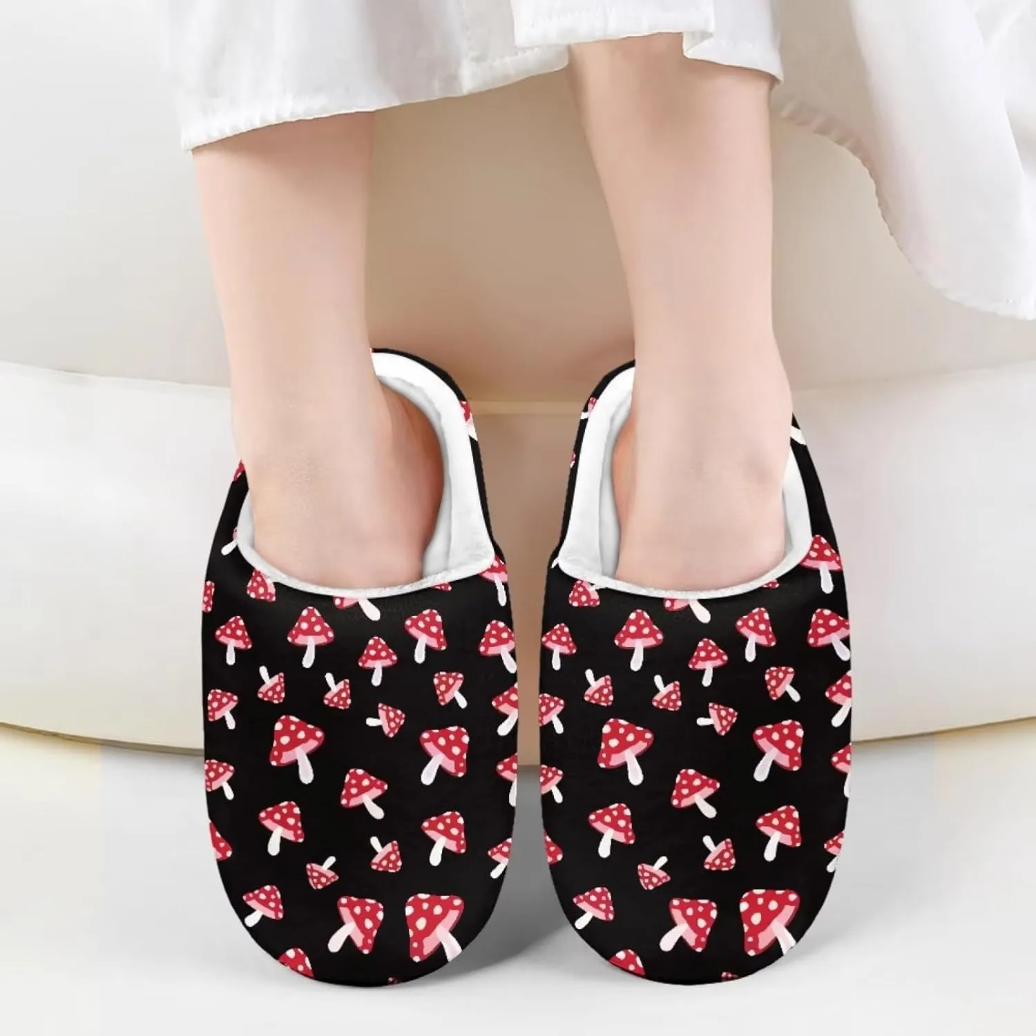 Home Slippers for Girls Boys, House Slippers Anti-Slip Winter Indoor Shoes Soft Plush Warm Preppy Slipper