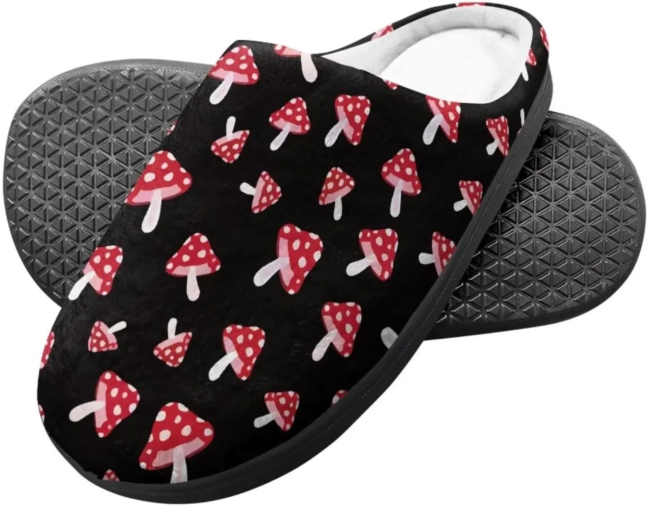 Home Slippers for Girls Boys, House Slippers Anti-Slip Winter Indoor Shoes Soft Plush Warm Preppy Slipper