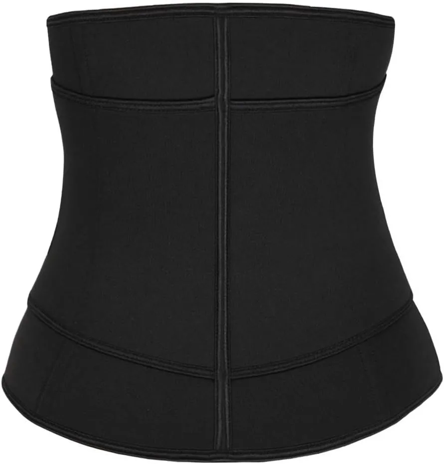 Hopgo Neoprene Waist Trainer for Women Weight Loss Workout Trimmer Belt Zipper Sweat Cincher Girdle