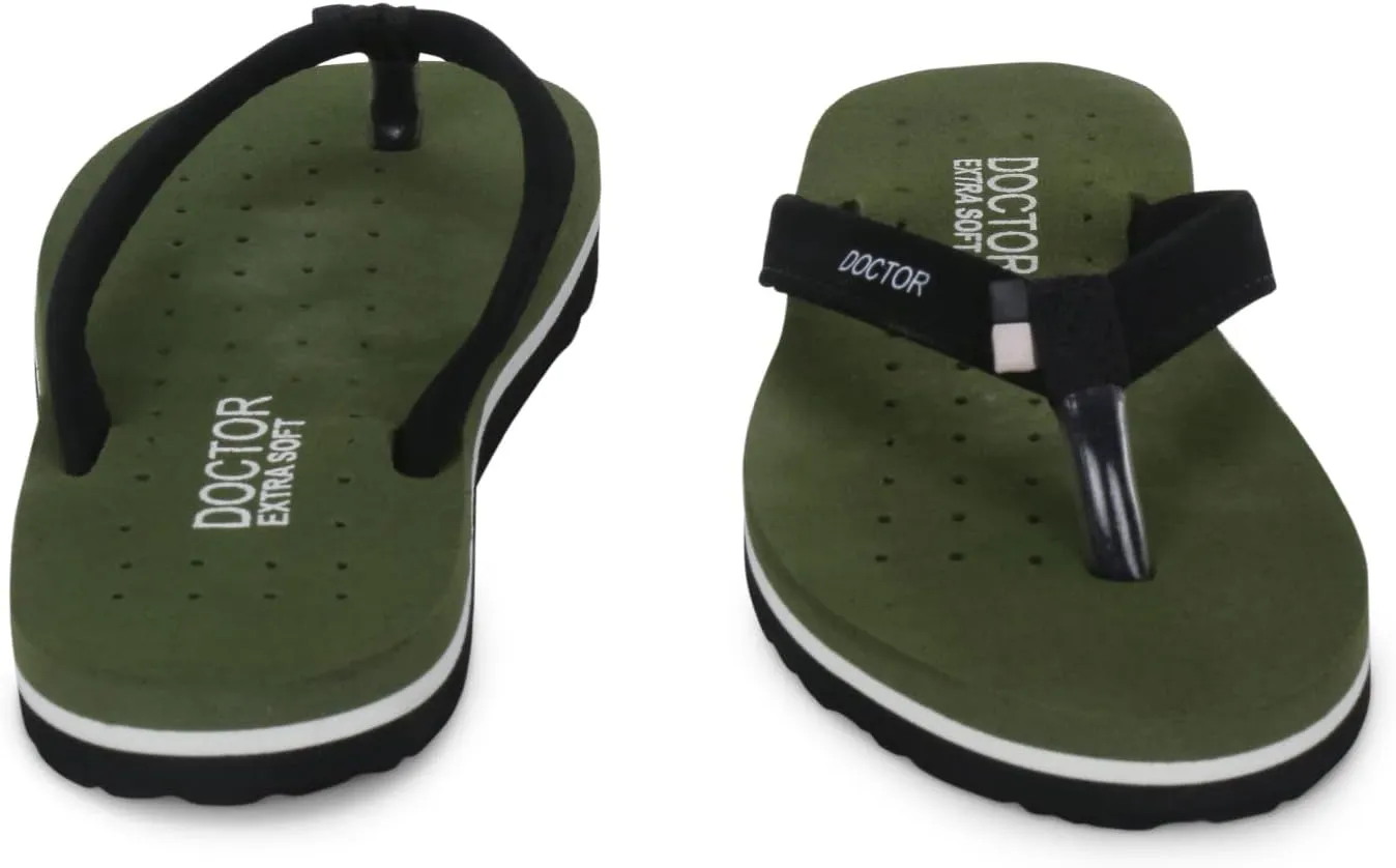 House Slipper for Women's Care Dr Orthopaedic Super Comfort Fitting Flat Cushion Chappal Flip-Flop for Ladies and Girl’s OR-D-19