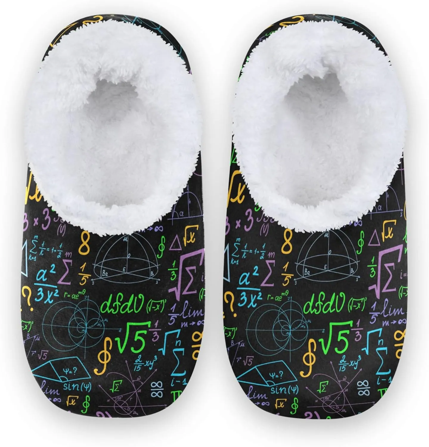 House Slippers Fuzzy Memory Foam Soft Slipper Socks for Woman Men