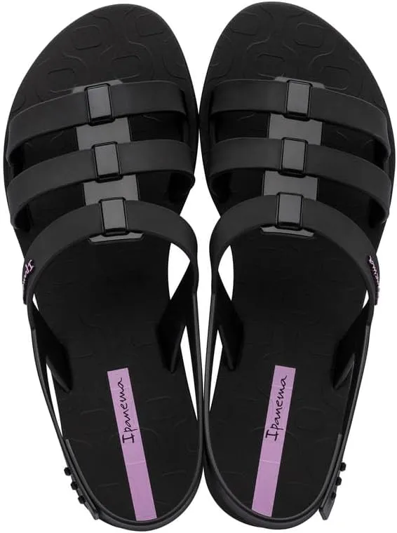 Ipanema Style Women's Sandals - Flat Sandals with Adjustable Back Strap, Strappy Sandals for Women, PVC Sandals for Women, Water Resistant Shoes, Easy to Clean