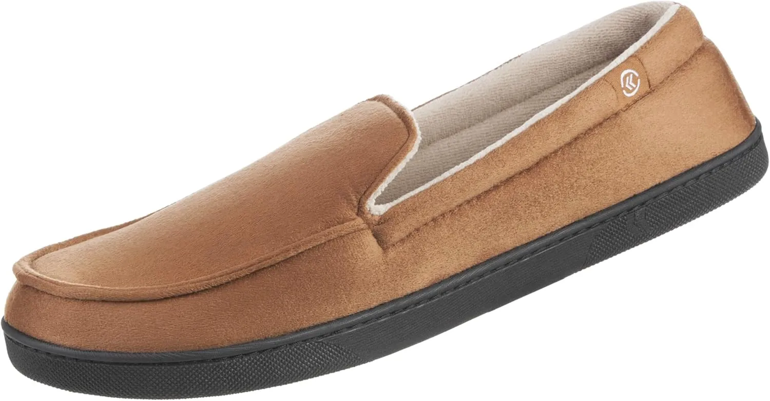 isotoner Men's Moccasin Slippers