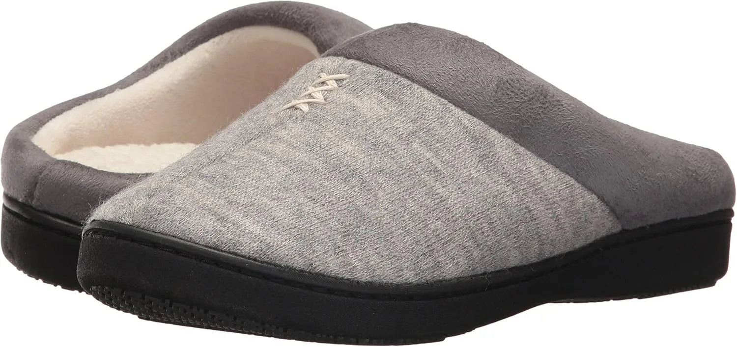 isotoner Women's Marisol Slip On Cushioned Slipper with All Around Memory Foam for Indoor/Outdoor Comfort