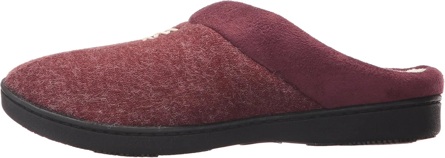 isotoner Women's Marisol Slip On Cushioned Slipper with All Around Memory Foam for Indoor/Outdoor Comfort