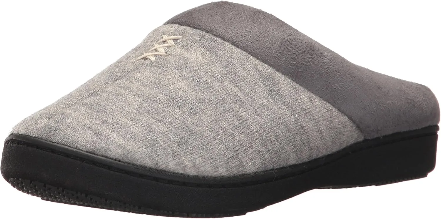 isotoner Women's Marisol Slip On Cushioned Slipper with All Around Memory Foam for Indoor/Outdoor Comfort