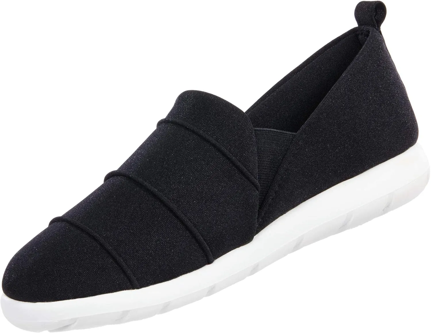 isotoner Zenz Women's Serenity Stretch Satin Slipper, Slip-On Shoe