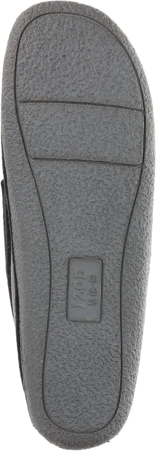IZOD Men Classic Moccasin Slipper - Warm, Soft, Slip On